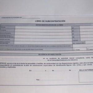 Libros de subcontratación