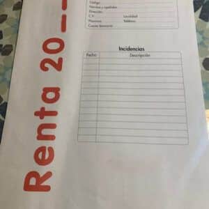Sobres para la declaración de la renta